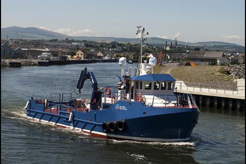 Sally Ann on sea trials - powered by twin Doosan main engines